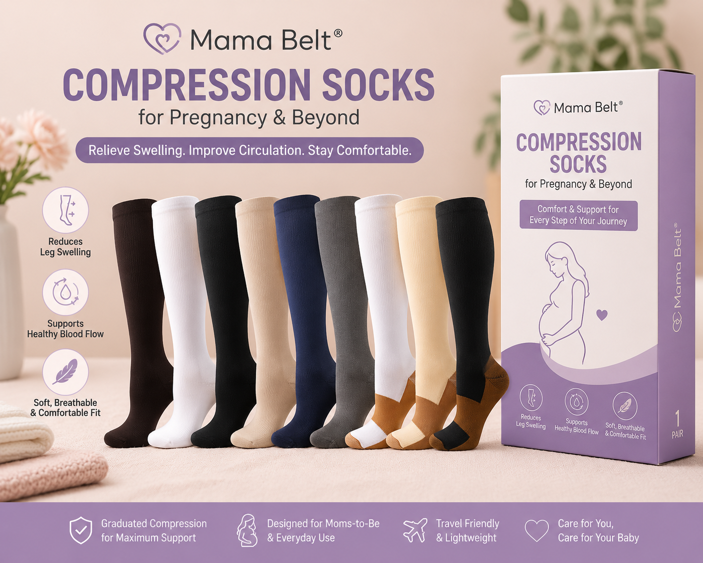 MamaBelt™ Pregnancy Compression Socks
