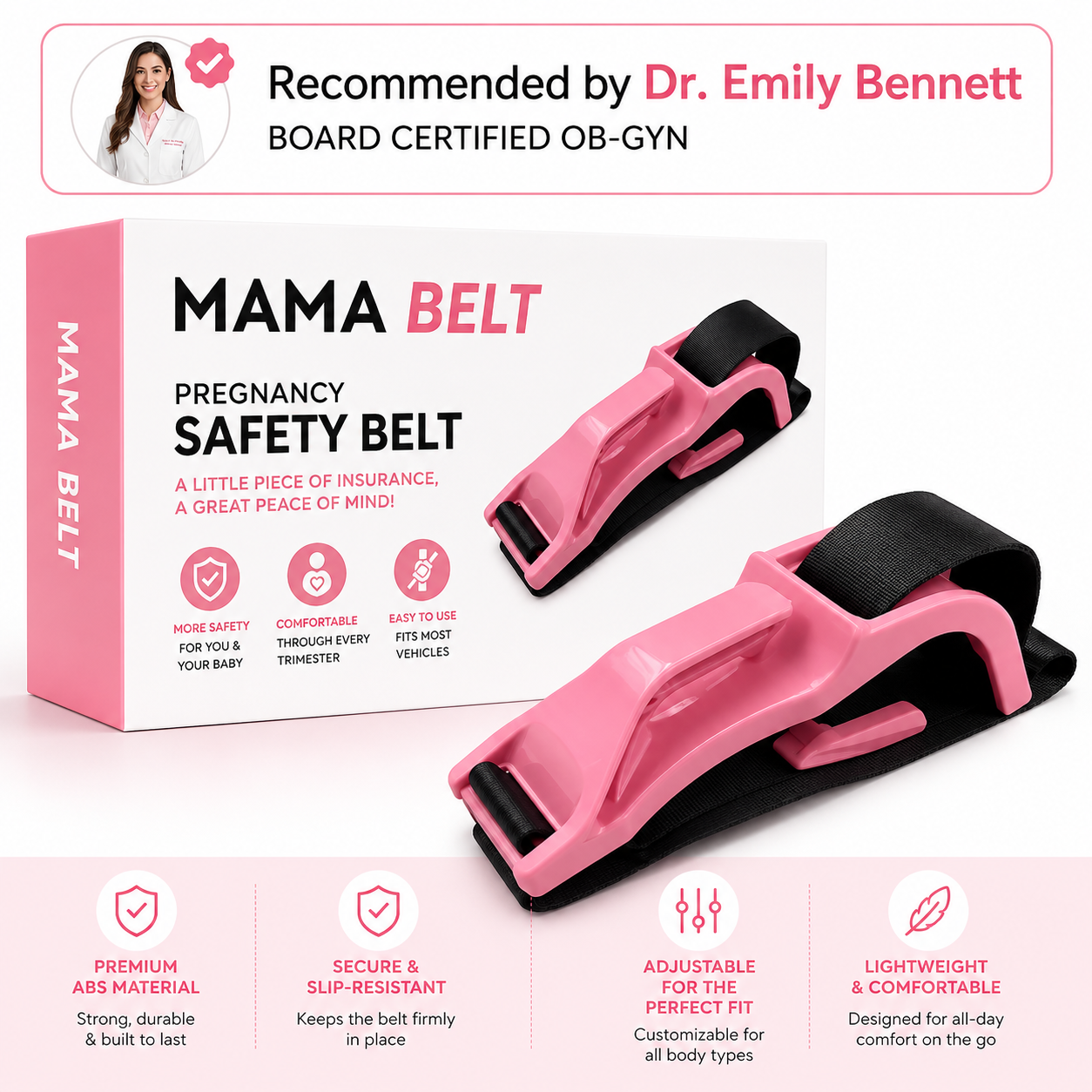MamaBelt™ Pregnancy Safety Belt Adjuster